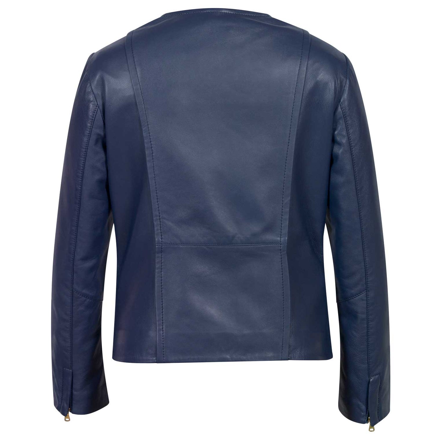 Womens's Midnight Blue Collarless Jacket