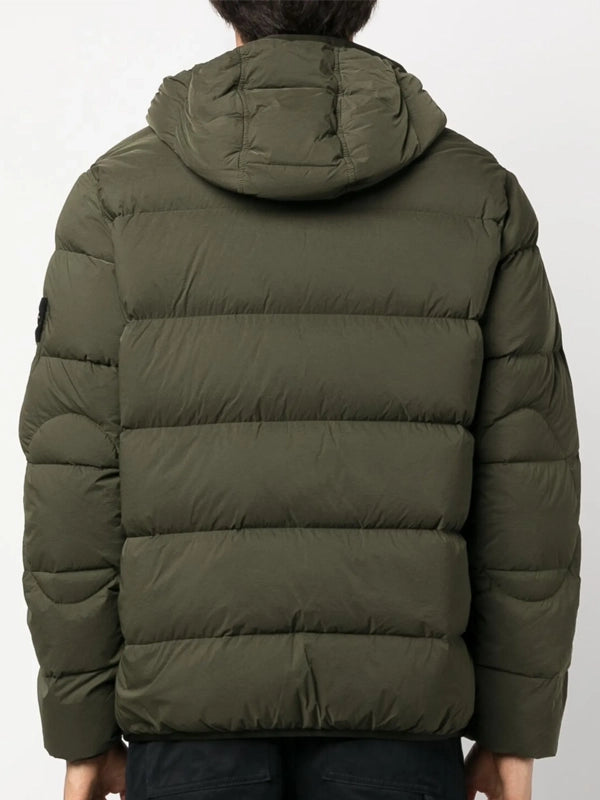 Stone Island Puffer Jacket Green Back