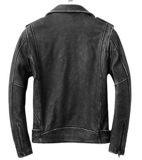 Stonewash Distressed Vintage Leather Jacket Buy