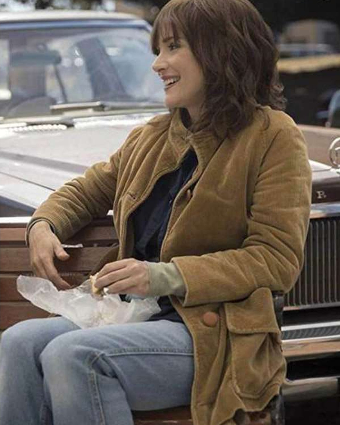 Stranger Things Joyce Byers Brown Corduroy Jacket