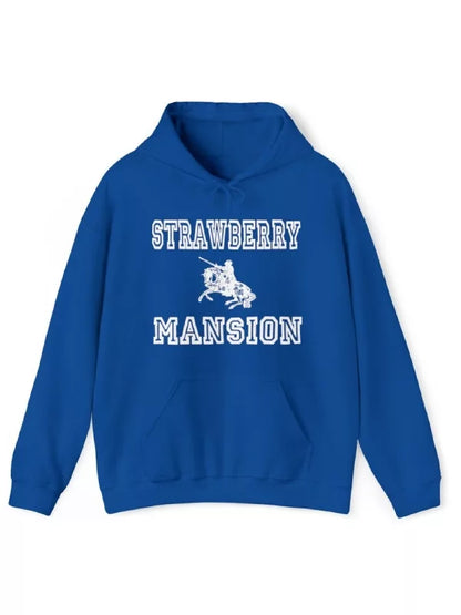 Strawberry Mension Fleece Hoodie, Multi