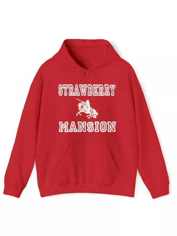 Strawberry Mension Fleece Hoodie, Multi