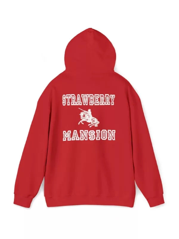 Strawberry Mension Fleece Hoodie, Multi