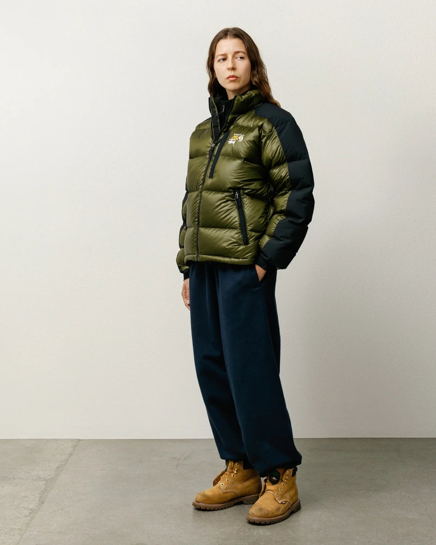 Stussy-Mountain-Hardwear-Green-Puffer-Jacket