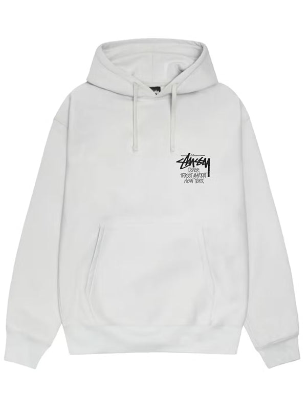 Stussy New York Hoodie White Front