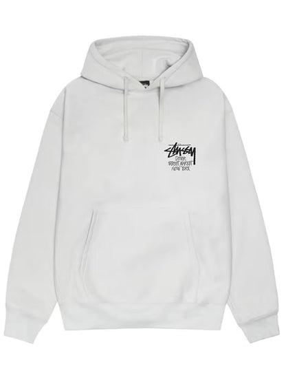 Stussy New York Hoodie White Front