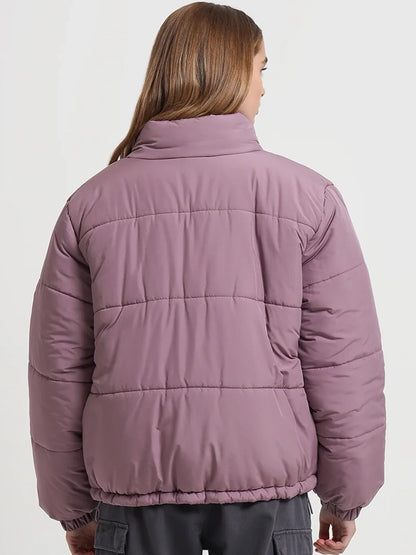 Stussy Puffer Jacket Pink Back
