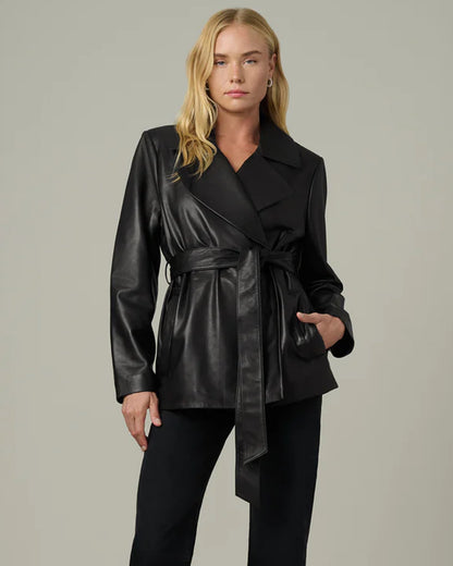 Stylish-Belted-Black-Leather-Jacket-Women
