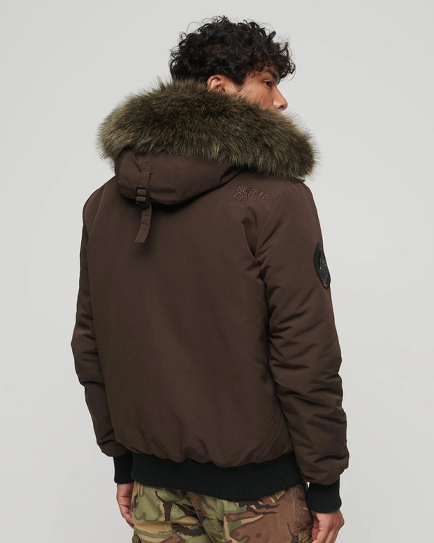 Superdry-Everest-Hooded-Bomber-Jacket-Brown-Sale