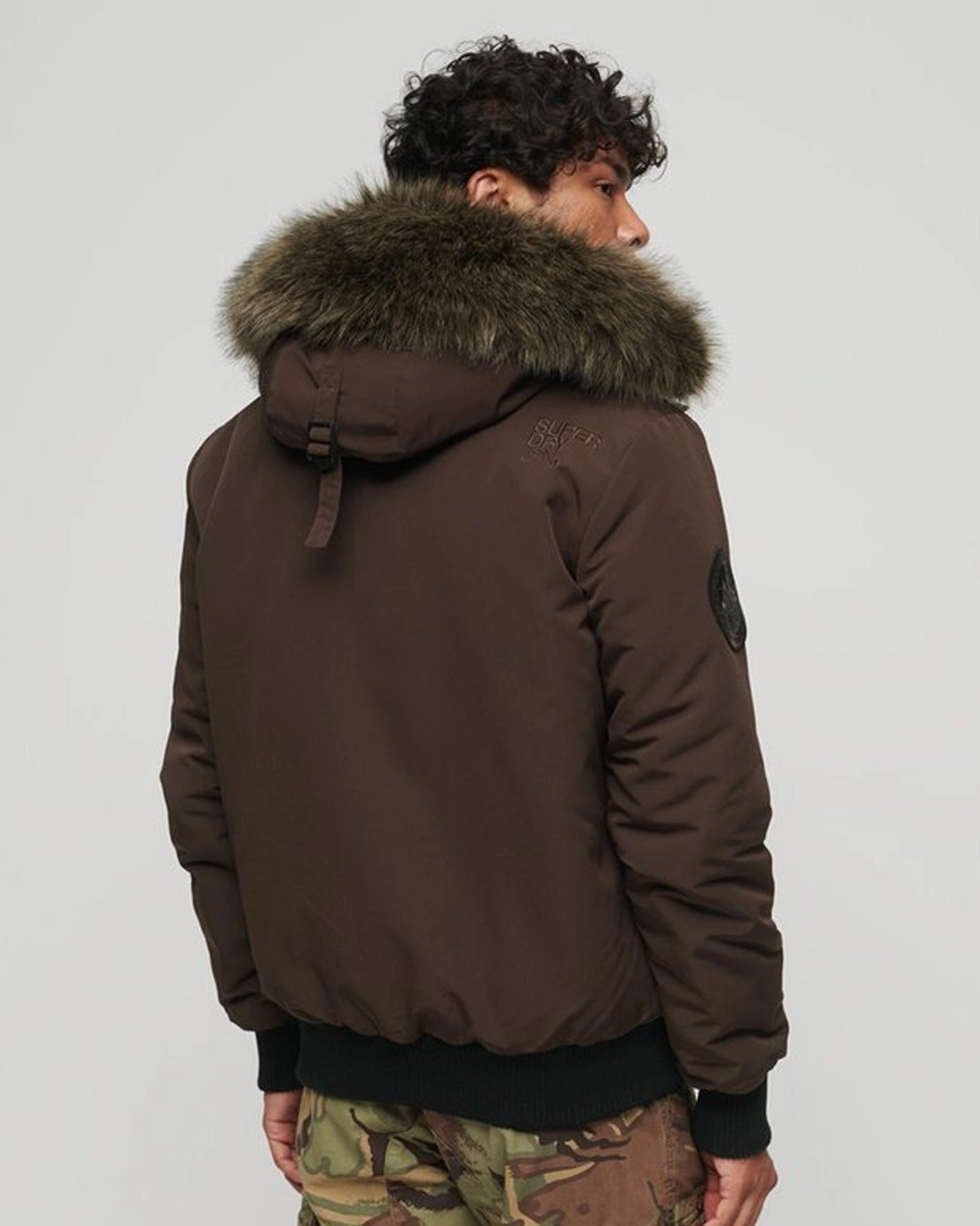 Superdry-Everest-Hooded-Bomber-Jacket-Brown-Sale