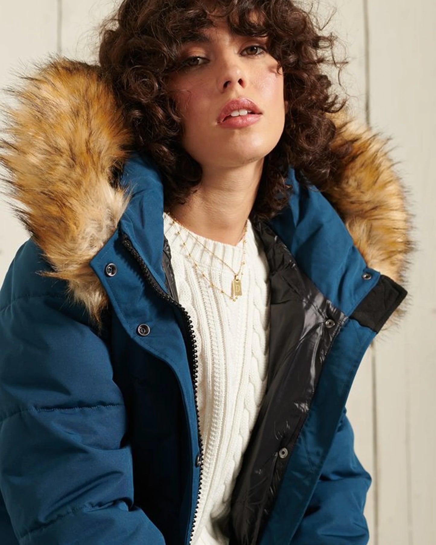 Superdry-Womens-Everest-Hooded-Bomber-Blue-Jacket