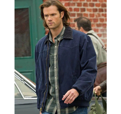 Supernatural_Sam_Winchester_Blue_Bomber_Jacket