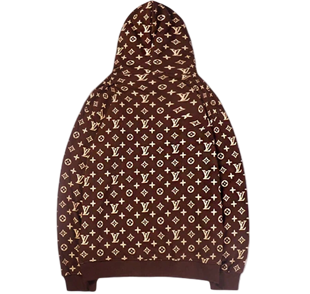 Supreme-x-Louis-Vuitton-Box-Logo-Brown-Hoodie
