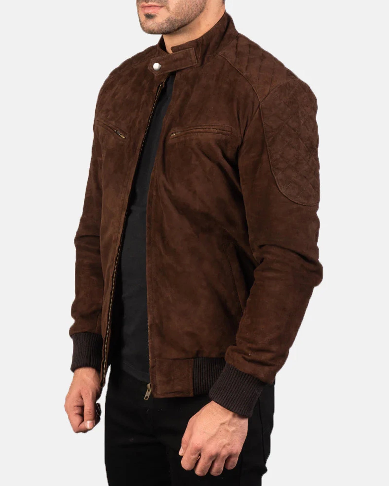 Sven-Mocha-Suede-Bomber-Jacket-Front