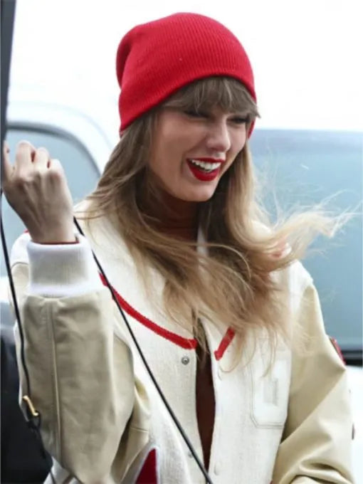 Taylor-Swift-Chiefs-Bills-Game-CTFL-Varsity-White-Jacket