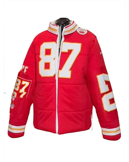 Halloween Jacket - Taylor Swift Kelce 87 Puffer Coat