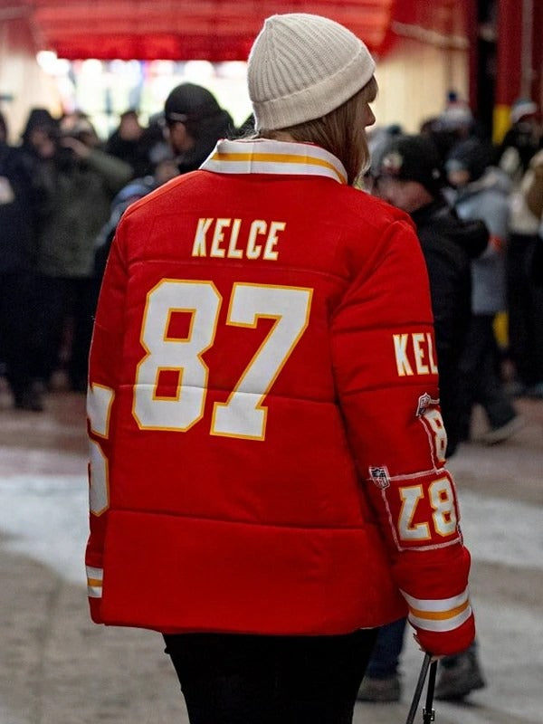 Halloween Jacket - Taylor Swift Kelce 87 Puffer Coat