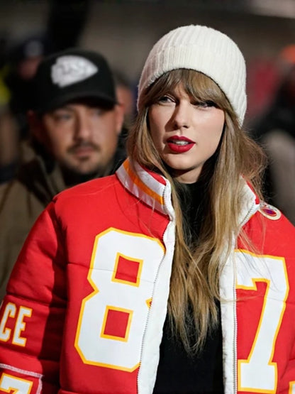 Halloween Jacket - Taylor Swift Kelce 87 Puffer Coat