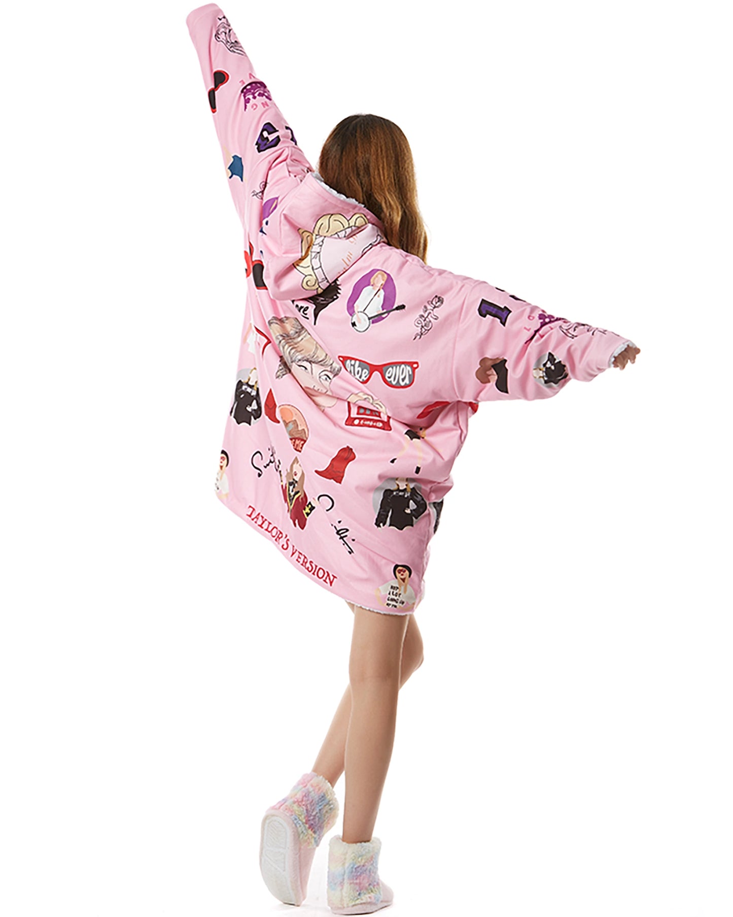 Taylor_Swift_Blanket_Hoodie_Pink