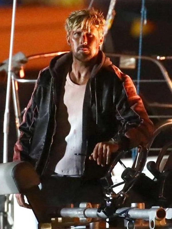 The-Fall-Guy-2024-Ryan-Gosling-Black-Leather-Bomber-Jacket