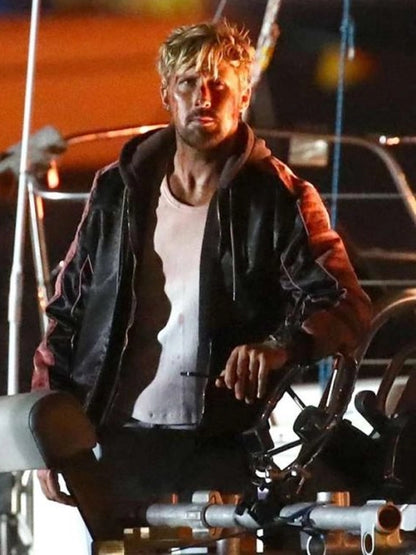 The-Fall-Guy-2024-Ryan-Gosling-Black-Leather-Bomber-Jacket