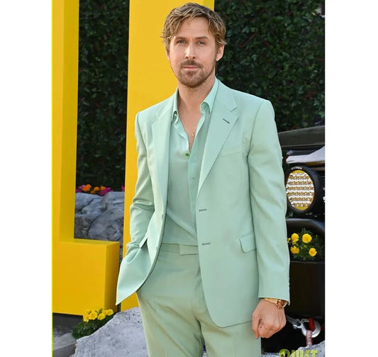 The-Fall-Guy-LA-Premiere-Ryan-Gosling-GUCCI-Mint-Green-Suit