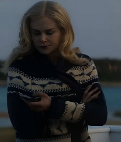 The Perfect Couple Nicole Kidman Blue Cardigan