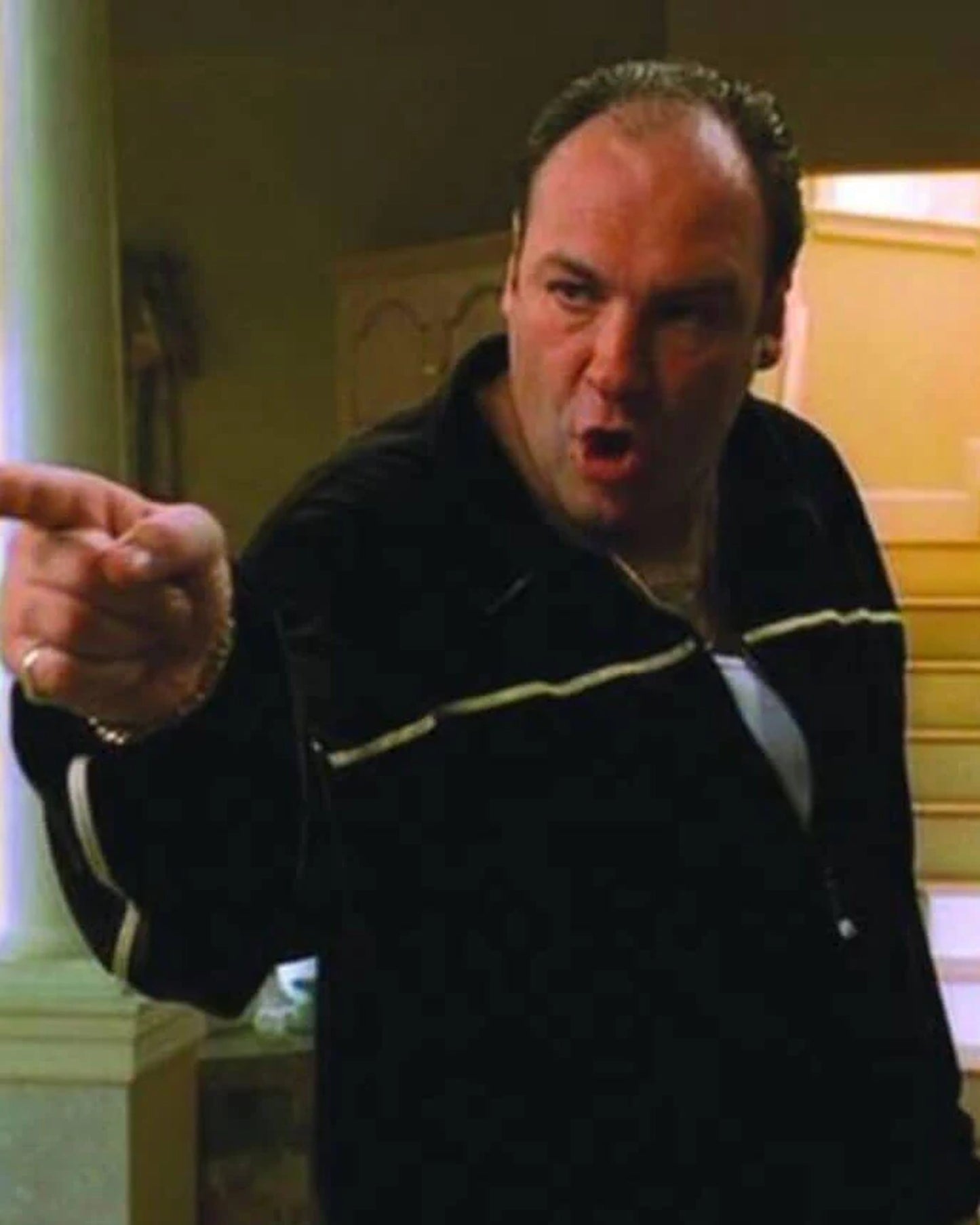 The-Sopranos-James-Gandolfini-Black-Tracksuit-Jacket-Men