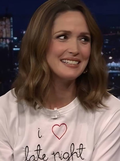 The Tonight Show Rose Byrne “I Heart Late Night” Tee