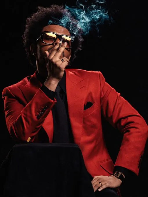 The Weeknd Red Blazer