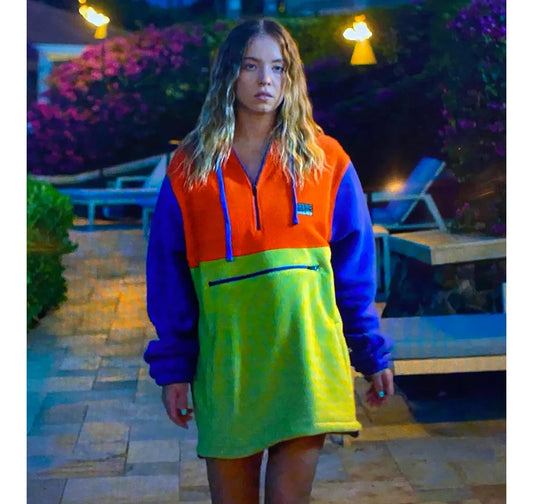 The_White_Lotus_Sydney_Sweeney_Colorblock_Hoodie