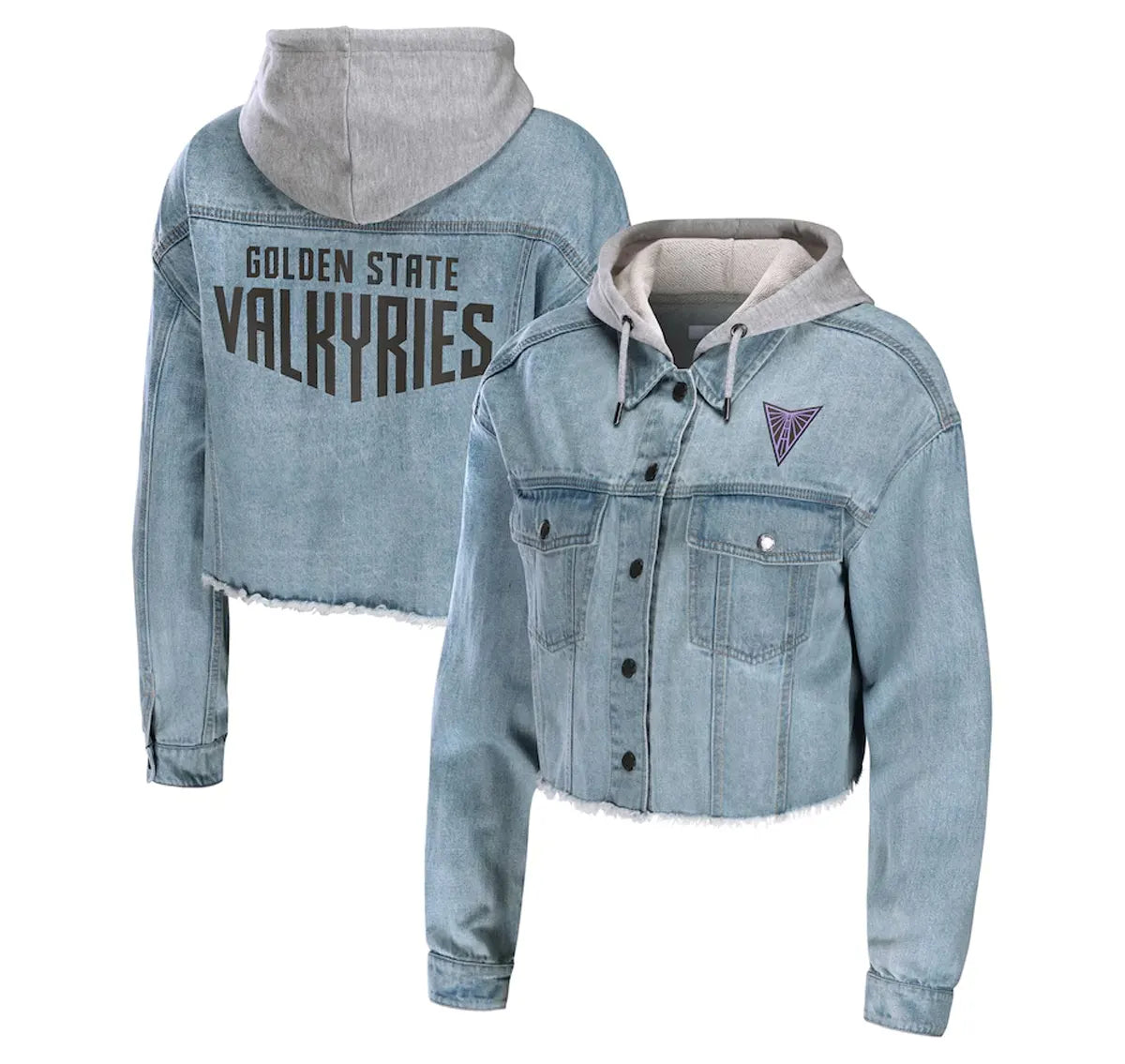 The Wild Collective Golden State Valkyries Denim Jacket