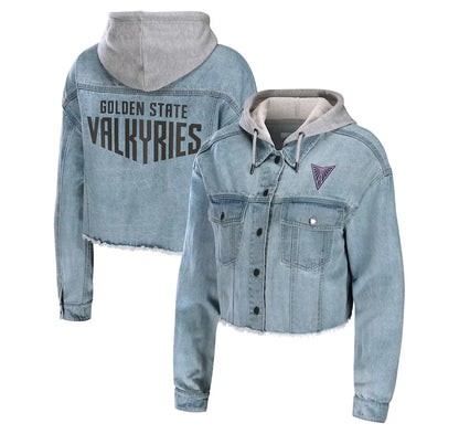 The Wild Collective Golden State Valkyries Denim Jacket