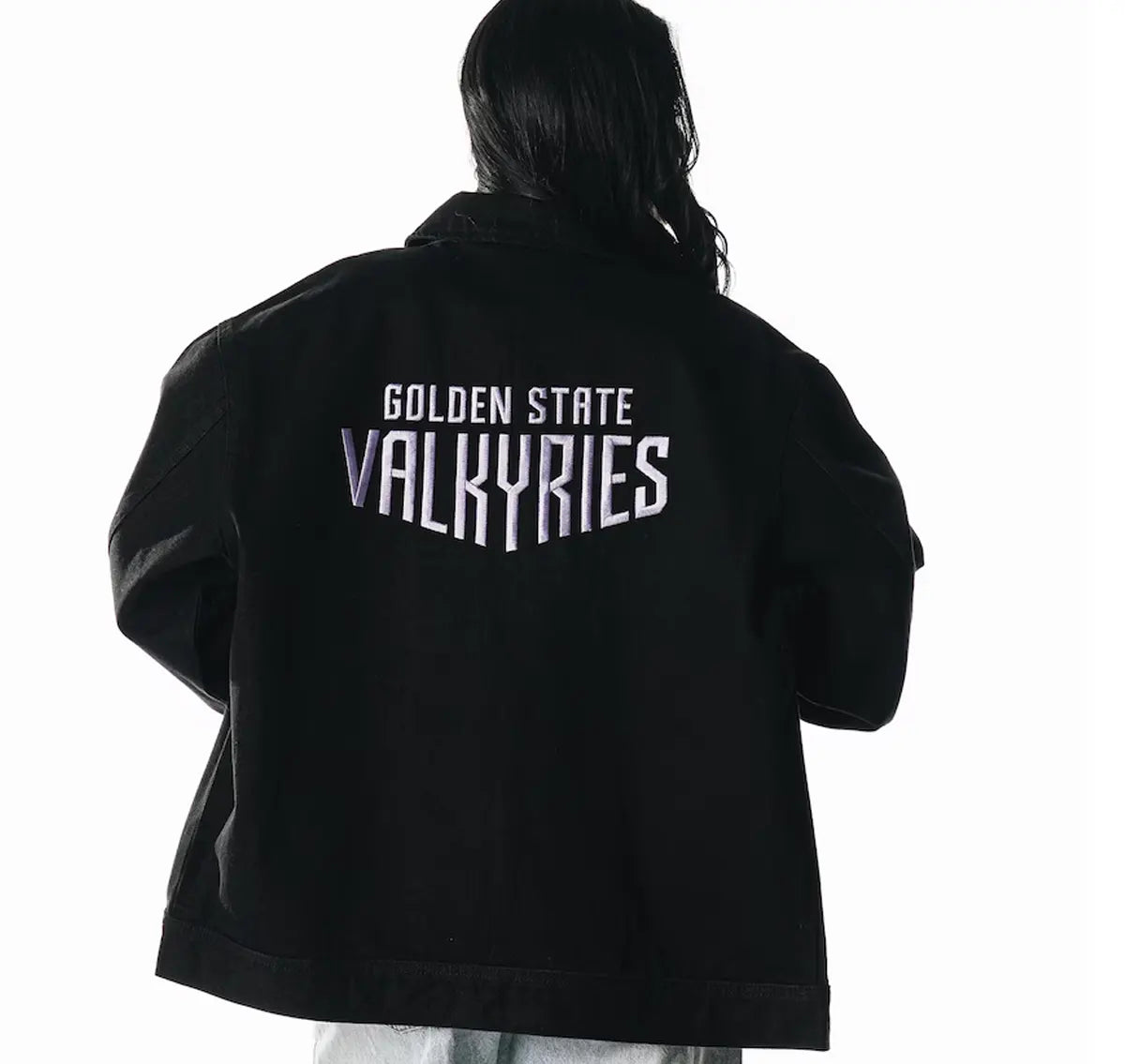 The Wild Collective Golden State Valkyries Denim Jacket
