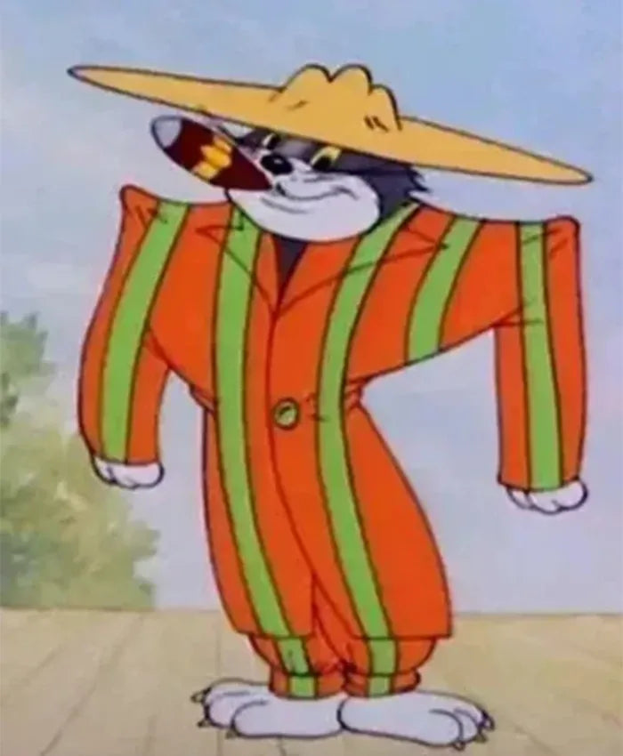 Tom and Jerry Zoot  Orange Stripped Suit