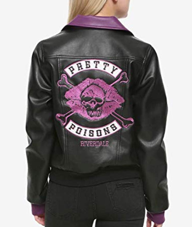 Leather Jacket For Women - Riverdale Pretty Poisons