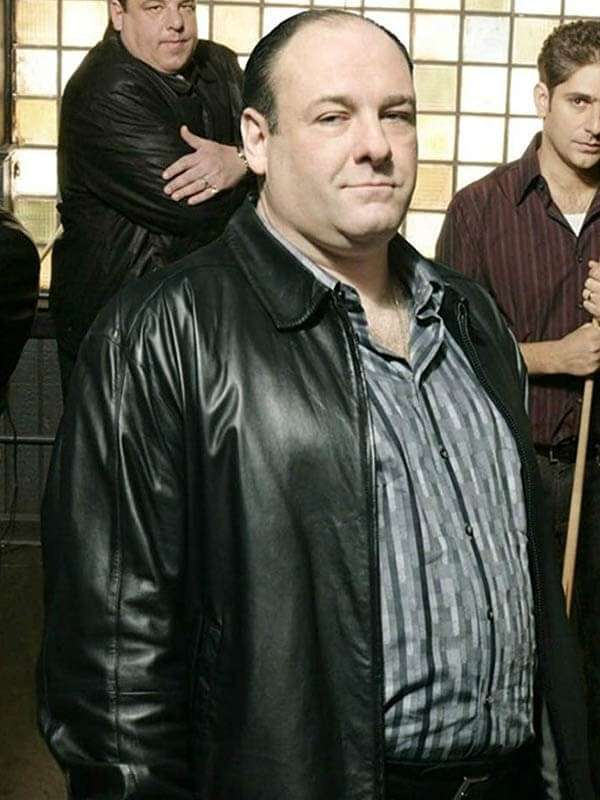 Tony Soprano The Sopranos Black Leather Jacket
