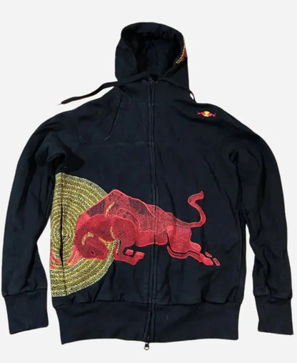 Navy Vintage Red Bull Big Logo Racing Hoodie
