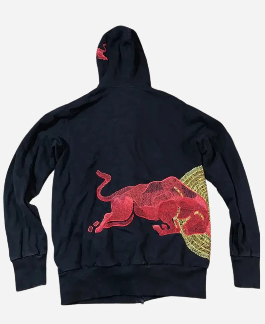 Navy Vintage Red Bull Big Logo Racing Hoodie