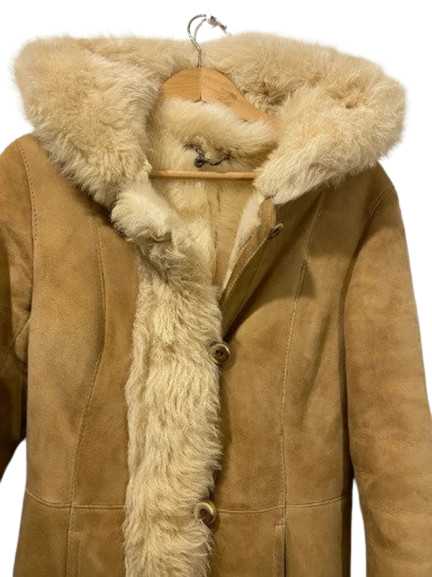 Vintage 70s Penny Lane Shearling Leather Coat Sale