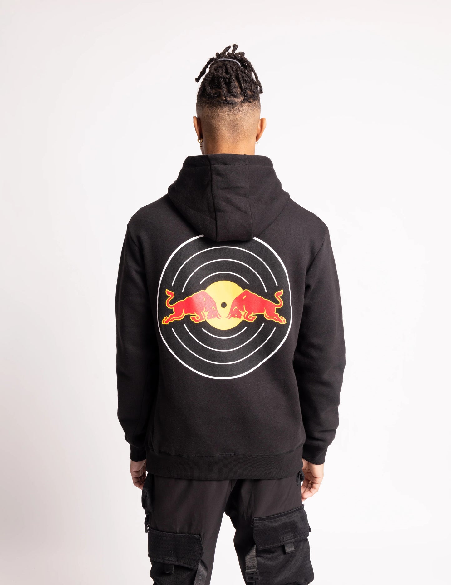 Vintage Red Bull Big Embroidered Logo Racing Hoodie