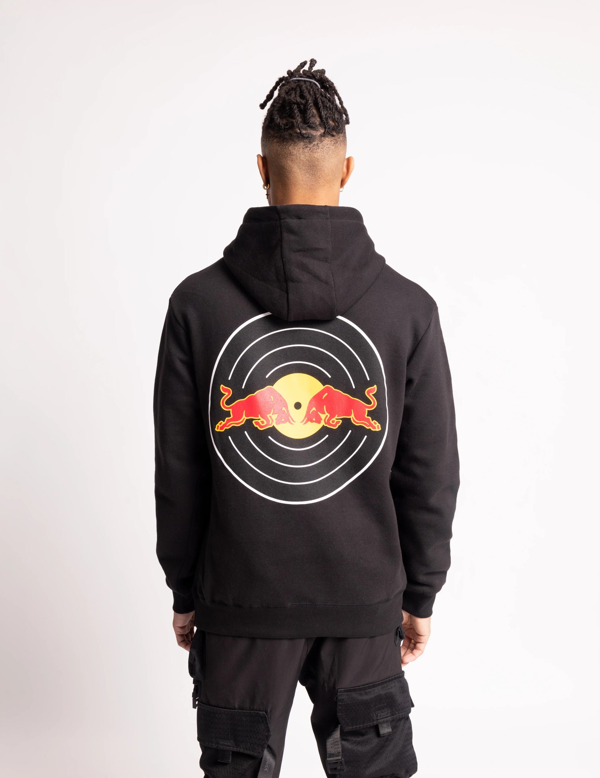 Vintage Red Bull Big Embroidered Logo Racing Hoodie