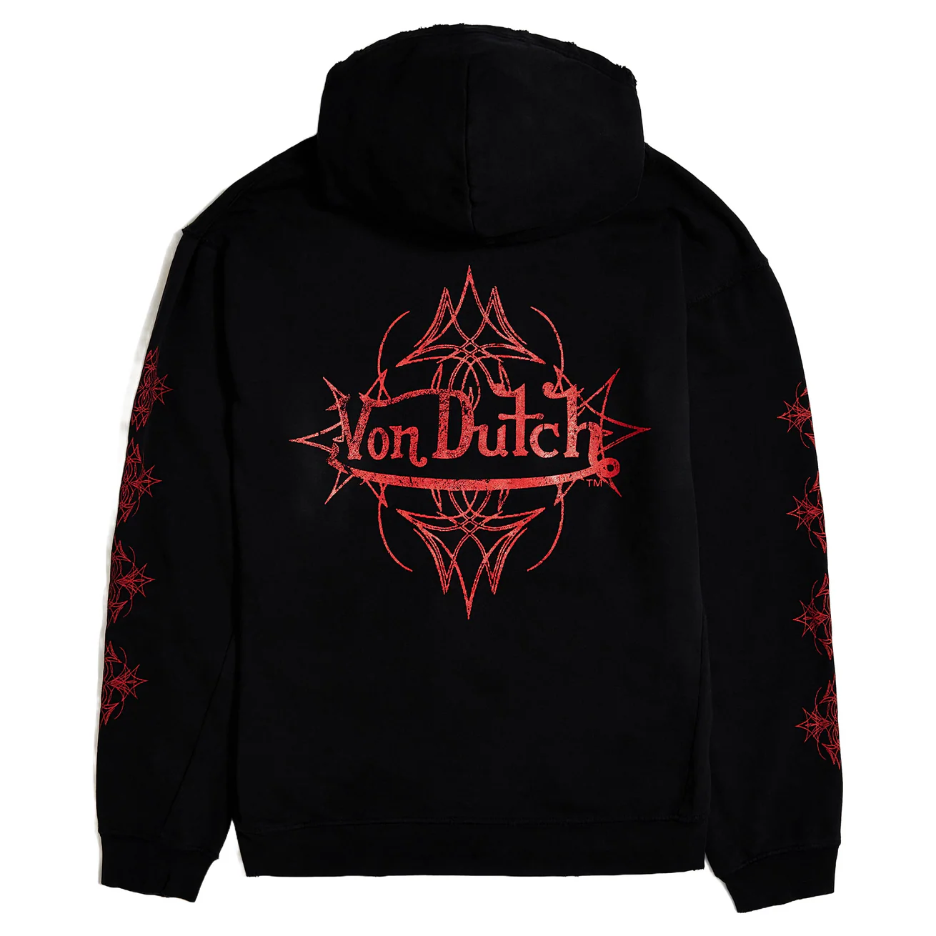 Von-Dutch-Vintage-Black-Red-Chopper-Hoodie-For-Sale