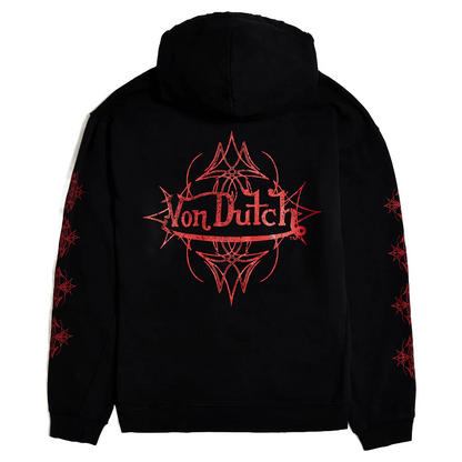 Von-Dutch-Vintage-Black-Red-Chopper-Hoodie-For-Sale