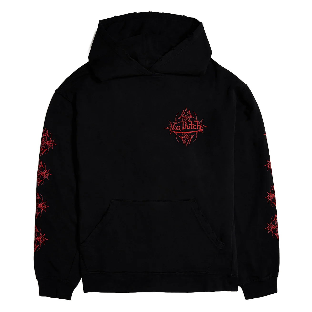 Von-Dutch-Vintage-Black-Red-Chopper-Hoodie