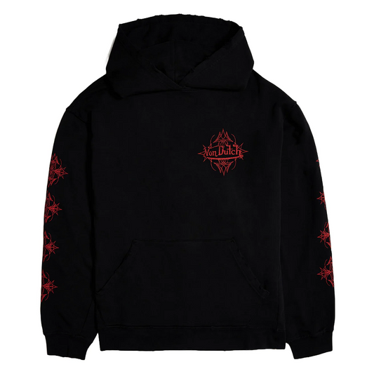 Von-Dutch-Vintage-Black-Red-Chopper-Hoodie