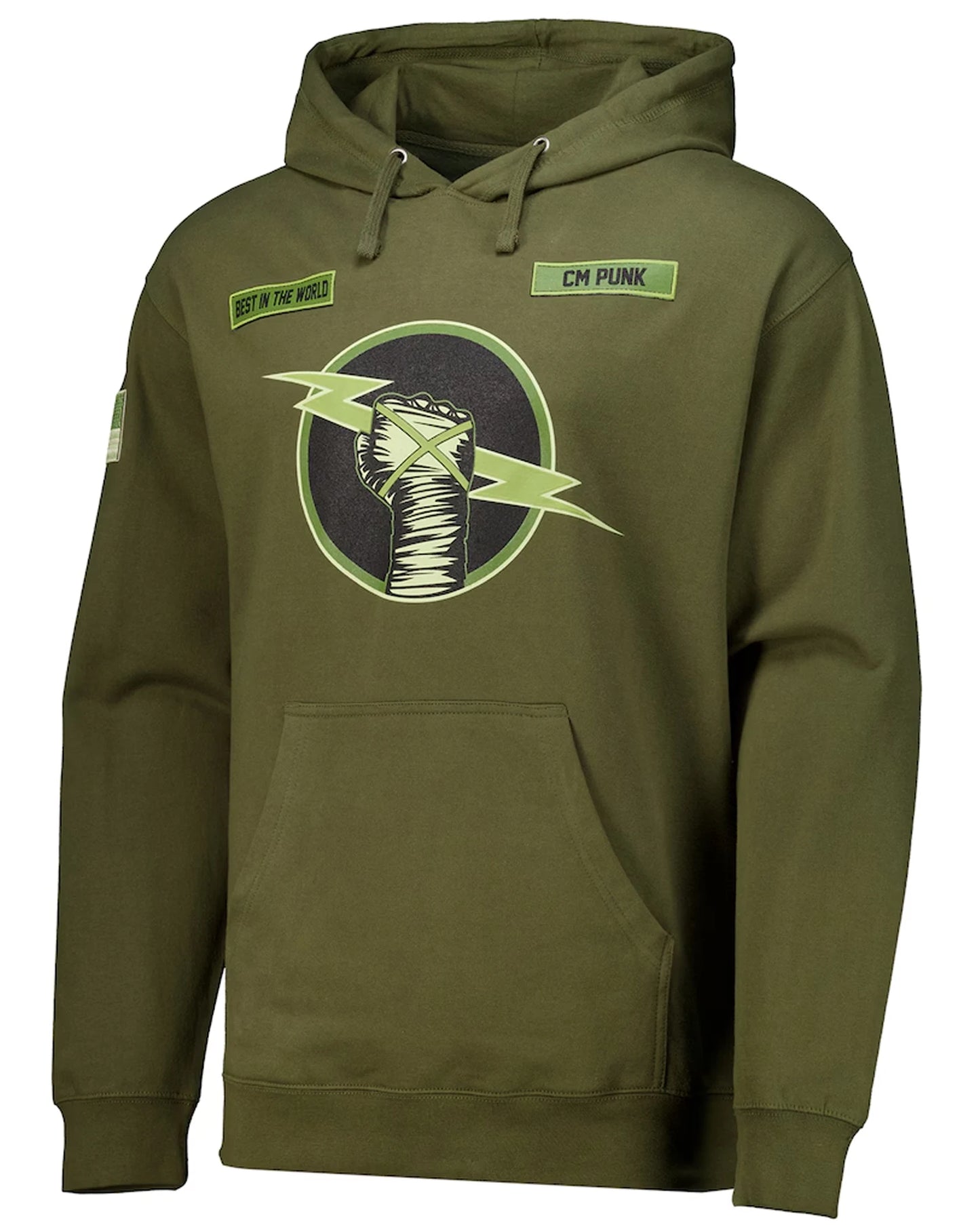 WWE-Cm-Punk-New-Hoodie-Green