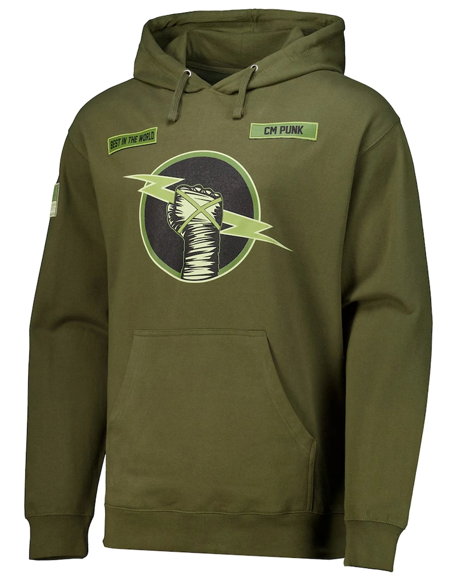 WWE-Cm-Punk-New-Hoodie-Green