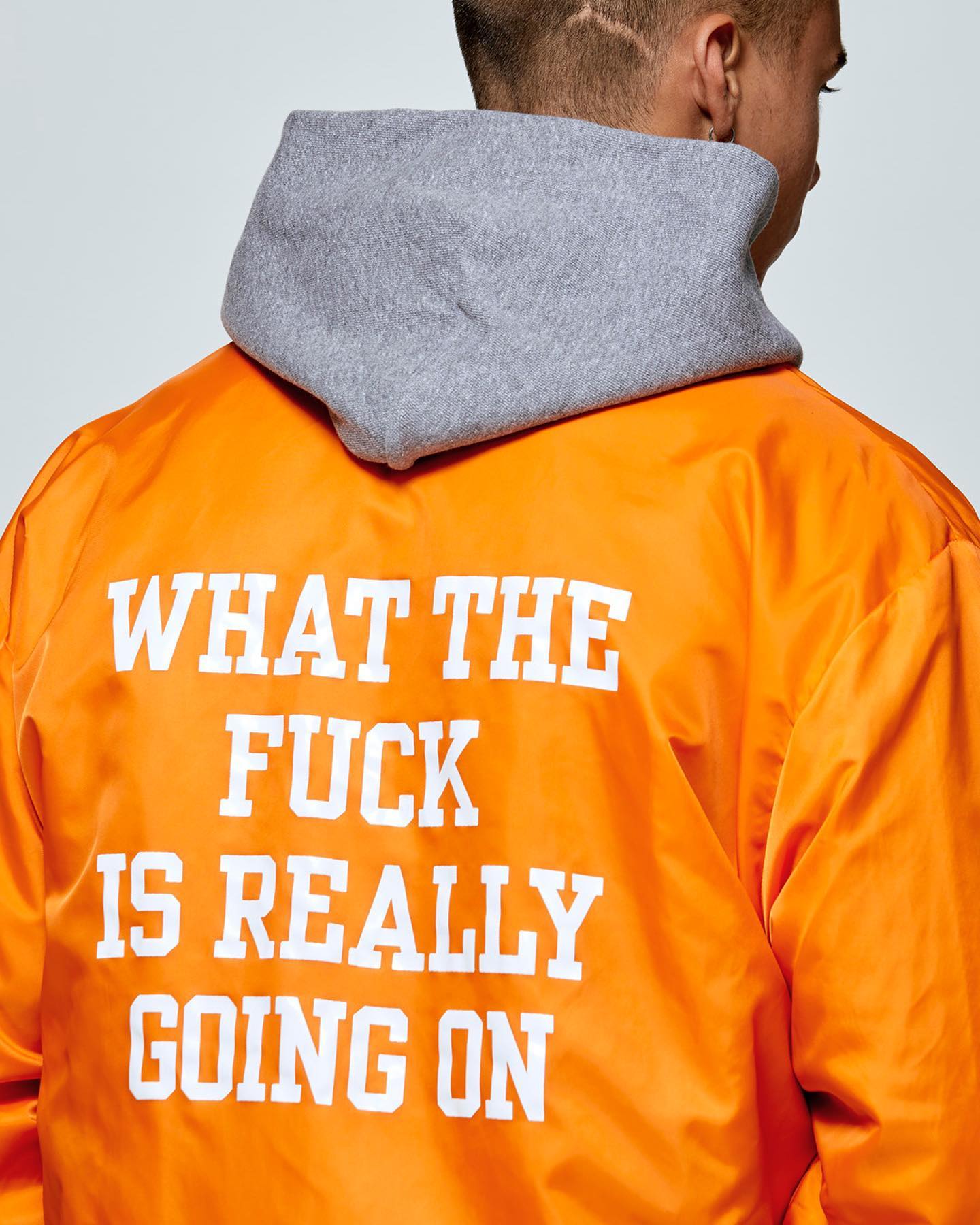 What The Fuck Is Really Going On Jacket Orange