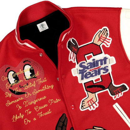 Choose Your Savior Varsity Jacket Red